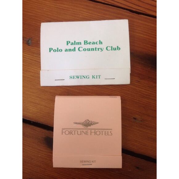 Other - Vtg Pair Sewing Kits Palm Beach Country Club Fortune Hotels St Petersburg FL